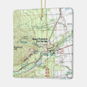 Princeton Hot Springs-Topo-kaart koppelen Keramisch Ornament (Links)