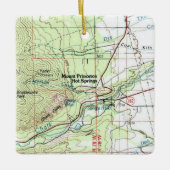Princeton Hot Springs-Topo-kaart koppelen Keramisch Ornament (Voorkant)