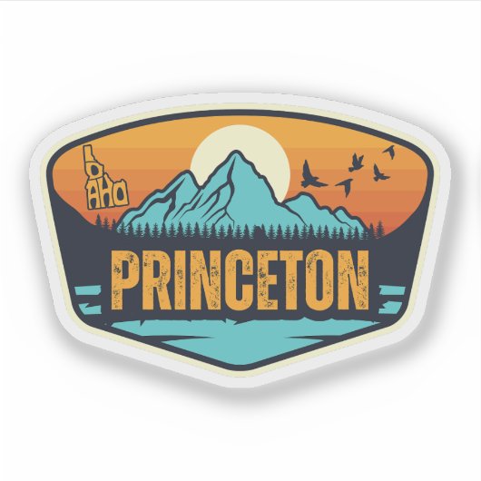 Princeton, Idaho Sticker (Voorkant)
