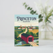 Princeton Illinois Briefkaart (Staand voorkant)