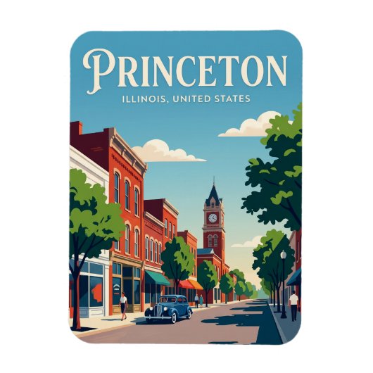 Princeton Illinois Magneet (Verticaal)