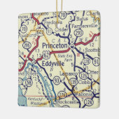 Princeton KY  kaart Keramisch Ornament (Links)