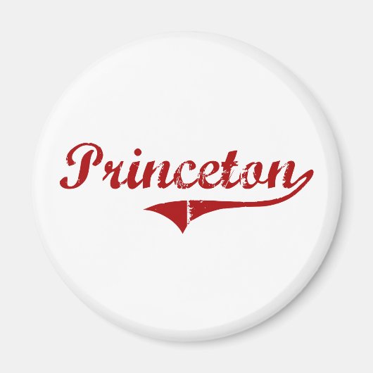 Princeton Massachusetts Classic Design Magneet (Voorkant)