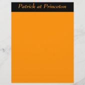 Princeton Oranje, persoonlijk (Voorkant)