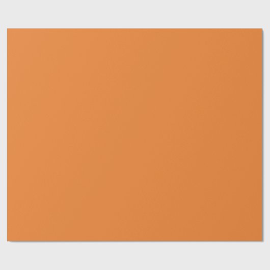 Princeton Oranje vaste kleur Cadeaupapier (Vlak)