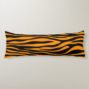 Princeton Oranje Zebra afdrukken Lichaamskussen