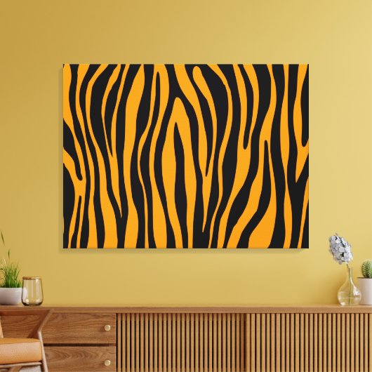 Princeton Oranje Zebra Print (Insitu (Woonkamer))