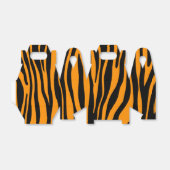 Princeton Oranje Zebra Print Bedankdoosjes (Uitgevouwen)