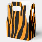 Princeton Oranje Zebra Print Bedankdoosjes (Geopend)