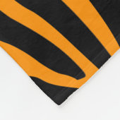 Princeton Oranje Zebra Print Fleece Deken (Hoek)