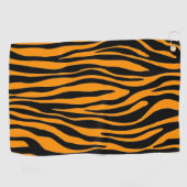 Princeton Oranje Zebra Print Golfhanddoek (Horizontaal)