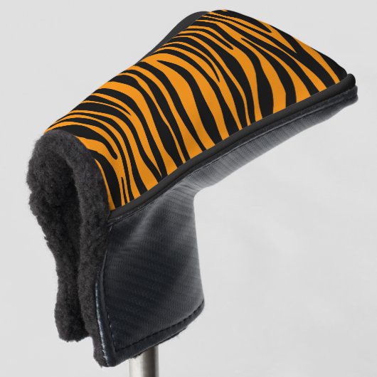Princeton Oranje Zebra Print Golfheadcover (3/4 voorkant)