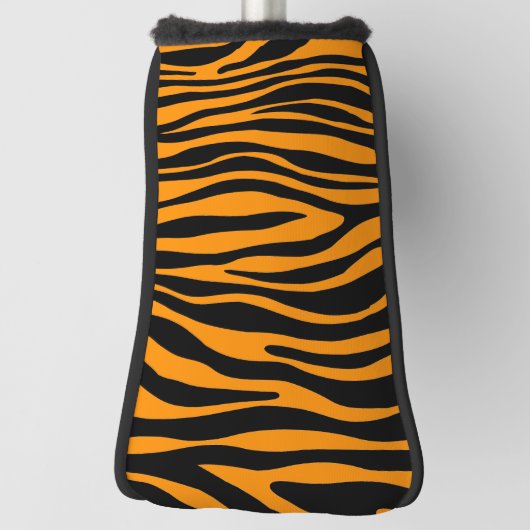 Princeton Oranje Zebra Print Golfheadcover (Draai 90)