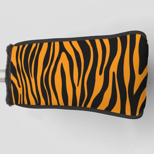 Princeton Oranje Zebra Print Golfheadcover (Voorkant)