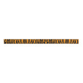 Princeton Oranje Zebra Print Grosgrain Lint (Voorkant)