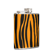 Princeton Oranje Zebra Print Heupfles (Rechts)