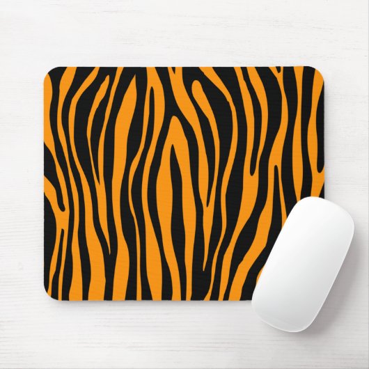 Princeton Oranje Zebra Print Muismat (Met muis)