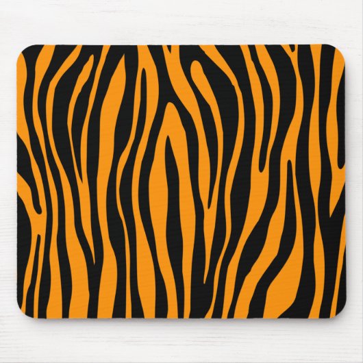 Princeton Oranje Zebra Print Muismat (Voorkant)