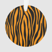 Princeton Oranje Zebra Print Ornament (voorkant)