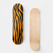 Princeton Oranje Zebra Print Persoonlijk Skateboard (Voorkant)
