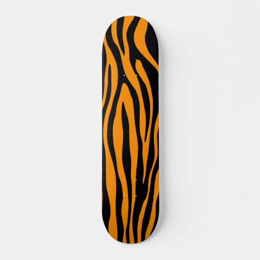 Princeton Oranje Zebra Print Persoonlijk Skateboard (Voorkant)
