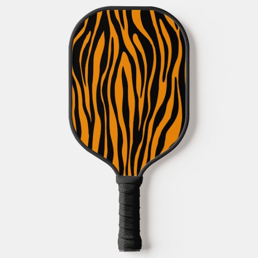 Princeton Oranje Zebra Print Pickleball Paddle (Voorkant)