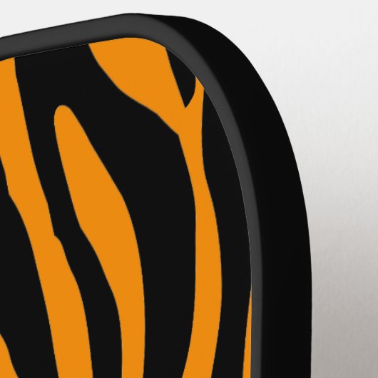 Princeton Oranje Zebra Print Pickleball Paddle (Links Detail)