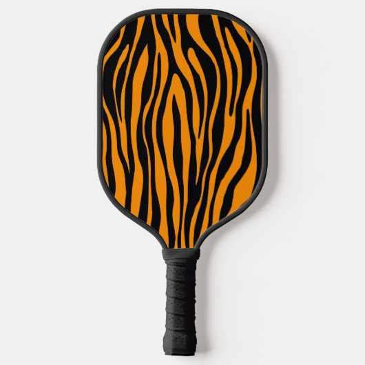 Princeton Oranje Zebra Print Pickleball Paddle (Achterkant)