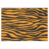 Princeton Oranje Zebra Print Tafelkleed (Voorkant (Horizontaal))