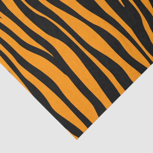 Princeton Oranje Zebra Print Tissuepapier (Detail)