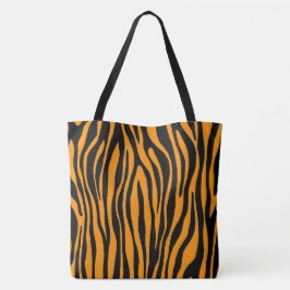 Princeton Oranje Zebra Print Tote Bag