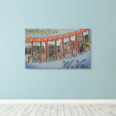 Princeton, West Virginia - Grote Letter-scènes Canvas Afdruk (Insitu (Houten vloer))