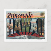 Princeville, Hawaii - Grote letterscènes Briefkaart (Voorkant)