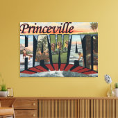 Princeville, Hawaii - Grote letterscènes Canvas Afdruk (Insitu (Woonkamer))