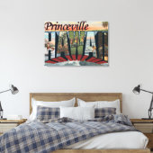 Princeville, Hawaii - Grote letterscènes Canvas Afdruk (Insitu (Slaapkamer))