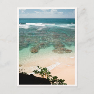 Princeville Kauai Geheim Strand Stille Oceaan Foto Briefkaart