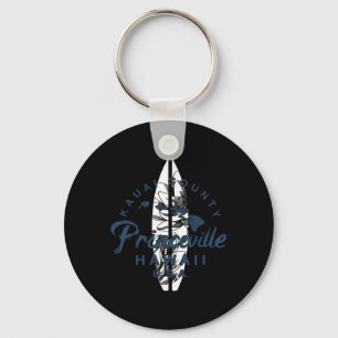 Princeville Kauai Hawaiaans Surfen Vintage Hawaï Sleutelhanger