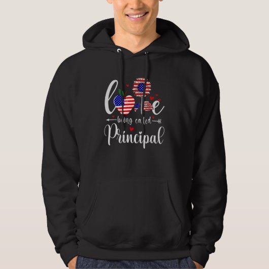 Principal 4th van juli Liefde wordt genoemd Princi Hoodie (Voorkant)