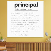 Principal Definition Print, Aangepaste Principal G Canvas Afdruk (Insitu (Woonkamer))