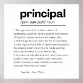 Principal Definition Print, Aangepaste Principal G Poster (Voorkant)