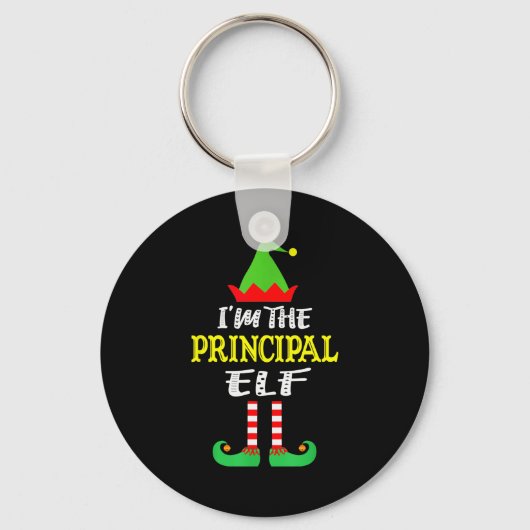 Principal Elf Matching Family Group Christmas Sleutelhanger (Voorkant)