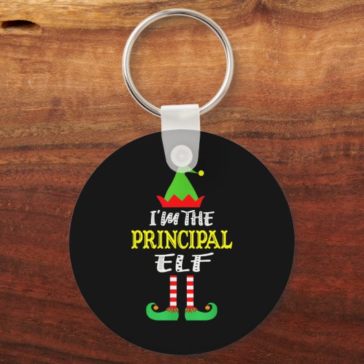 Principal Elf Matching Family Group Christmas Sleutelhanger (Voorkant)