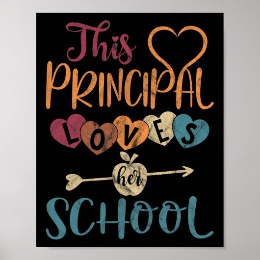 Principal houdt van haar schoolleraar Fun Principa Poster (Voorkant)