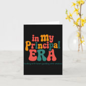 Principal In My Principal Era Back To School Kaart (Gele Bloem)
