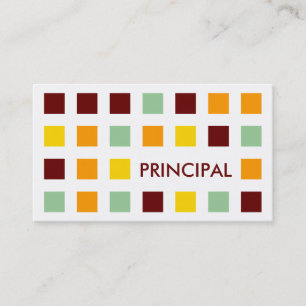 PRINCIPAL (moskeesvierkantjes) Visitekaartje