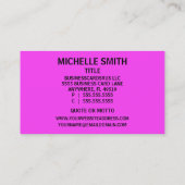 Principal Pink Damask Visitekaartje (Achterkant)
