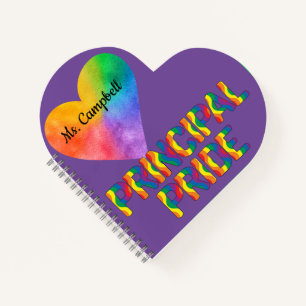 Principal Pride Heart Shaped Notitieboek