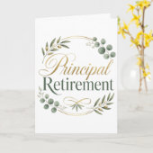 Principal Retirement Gift Kaart (Gele Bloem)