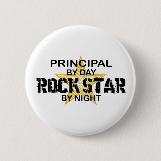 Principal Rock Star by Night Ronde Button 5,7 Cm (Voorkant)