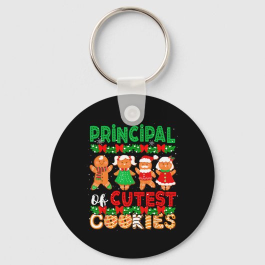 Principal van Schattigee koekjes Kerst Gingerbread Sleutelhanger (Voorkant)